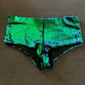 Sequin booty shorts